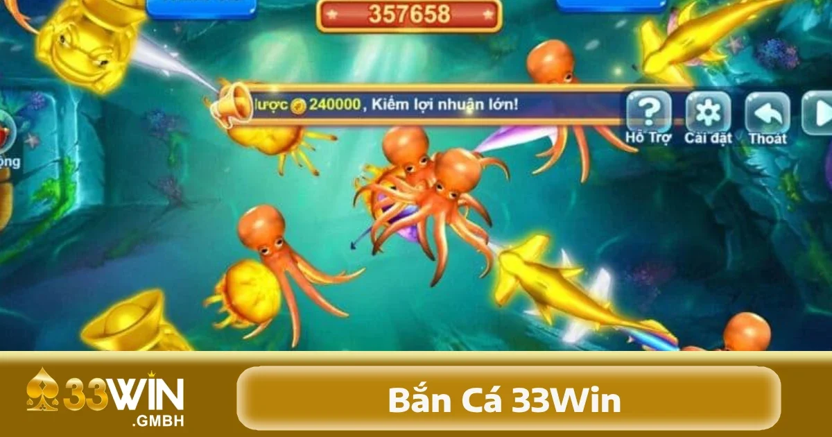 Trong Bắn cá 33Win, giao diện được thiết kế tỉ mỉ, sinh động, gần như mô phỏng hoàn hảo một cuộc săn cá dưới đại dương bao la.